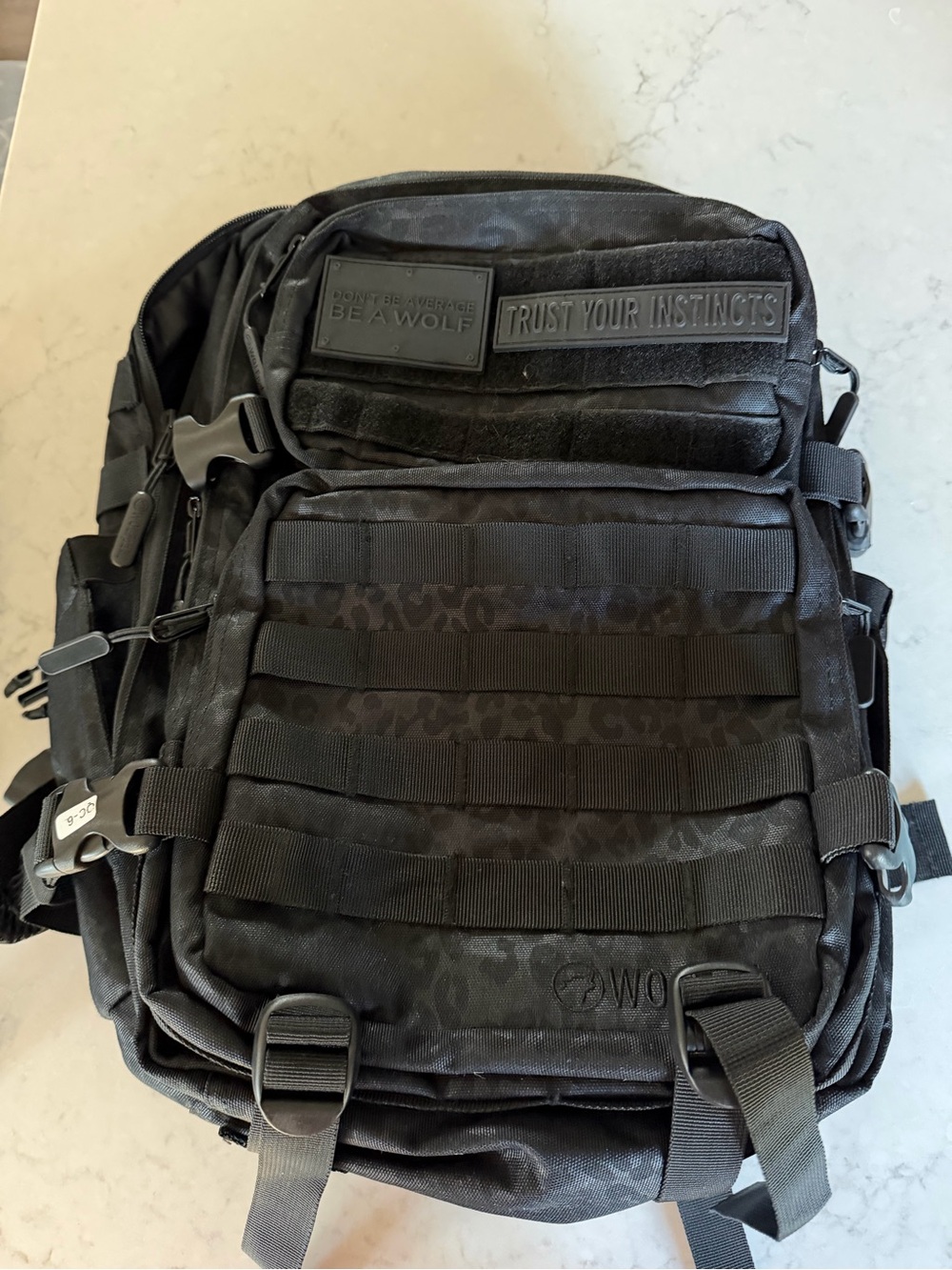 Wolfpak 25L Black Leopard Backpack